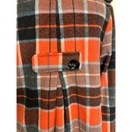 Anthropologie Nick & Mo Wool Orange Plaid Coat Jacket Retro Insp 70s Twee Cute M Size M Photo 11