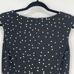 Taylor Women's Black White Polka Dot Sleeveless‎ V Photo 7