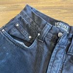 Versace Jeans Couture Vintage Black Denim Jeans Mom High Waisted Straight Medusa Photo 11