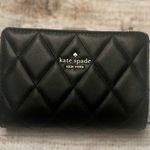 Kate Spade  Black Quilted Leather Wallet Photo 4