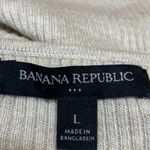 Banana Republic Women's Cream Rib Knit Square Neck Long Sleeve Sweater Top Sz L Photo 2