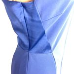 DKNY  Cross Back Scuba Crepe Gown 2 New Periwinkle Blue Formal Dress Black Tie Photo 7