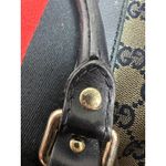 Gucci Vintage Web Boston GG Canvas Navy Red Satchel Medium - FLAWS READ Photo 6