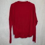 Urban Outfitters Out From Under Red Ribbed Button Front Pullover Henley Top Photo 5