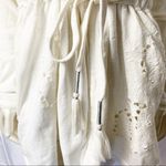 Free People  Oh Pretty Daze Hooded Terry Cardigan Shacket size S White Photo 4