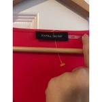 Ivanka Trump  Red Short Sleeve Tiered Hem Tunic Top Tie Detail Size L G Photo 6