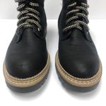 Steve Madden Alaska Faux Fur Black Leather Combat Women Boots Size 6.5 Photo 6