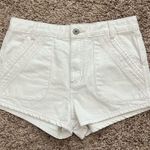 Free People Womens Sweet Surrender Lace Trim Casual Denim Shorts White Photo 2
