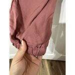 REWASH  Easy Jogger Size Large Burnt Pink Hi-Rise Paper Bag Tie Waist Photo 2
