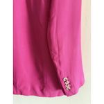 ZARA  Blazer Womens Large Bright Pink Barbie Oversized Blazer Preppy Business‎ Photo 4