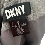 DKNY  Women's Gray Yellow Glen Plaid Button Blazer Size 4 Photo 1