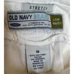 Old Navy Women's Pants Low Waist 2 Button Length Stretch Gauze White Size. 18 Photo 4