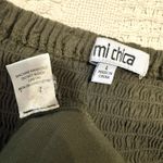 Mimi Chica  large smocked cropped wide leg jumpsuit pant pockets P 3098 Photo 4