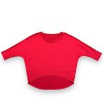 Boutique Womens Shirt Top Dolman Sleeve Pullover Hi Low Slouch Fit Red XXL Photo 1