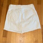 Madewell  Rigid Denim A Line Skirt White size 26 Photo 2