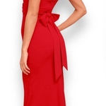 Lulus  Own the Night Red Strapless Maxi Dress Size Small NWT Photo 0