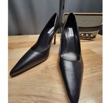 Steve Madden  Classie Stiletto Pump Heels Women's 8.5 Black Leather Pointed Toe Photo 3