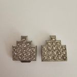 Vintage Art Deco Rhinestone Belt Buckle Clasp Silver Tone metal Photo 4