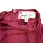 Ronny Kobo Scorpio Long Sleeve Mesh Dress in Burgundy, Size L Red Size L Photo 5