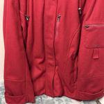 Women’s Red Wool Blend Hooded Winter Coat Faux Fur Trim Size 3XL Photo 3