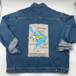 Vintage Tioga Sport Denim Jean Jacket South America Travel Unisex Large Blue Photo 7