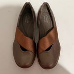Clarks Vailee Pine Metallic Grey Pewter Bronze Mary Jane Ballet Flat Size 5 Photo 2