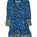 Veronica Beard  Hawken Tiered Paisley-Print Stretch-Silk Mini Dress Size 6 Photo 3