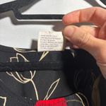 Black Tulip Floral Print Sleeveless Midi Dress Size 8 Dark Romantic 90s Vibe Photo 3