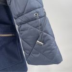 Joie  Coat Small Hetal Coat Winter Faux Fur Wool Blend Removable Vest Navy NWT Photo 12