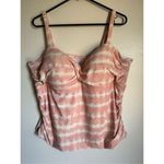Freshwater Women's Pink Cloud Takini Swim Top With Built in Bra sz 3X Beachy Fun Photo 1