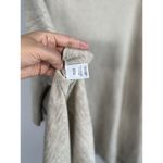 Marla Wynne Tan Boxy Cardigan Poncho Open Front w Pockets Size M/L Linen Blend Size L Photo 9