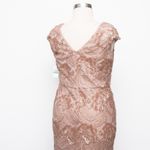 Alex Evenings  Long Embroidered Lace Cap Sleeve Gown Photo 10