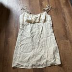 Urban Outfitters  Eco Linen Ruched Mini Dress Photo 1