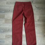 Veronica Beard  blake classic straight high rise in red oxblood Photo 2