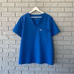 FIGS Catarina One Pocket Scrub Top Royal Blue Size XL Photo 3
