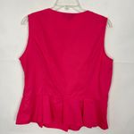 Brooks Brothers Pink Sleeveless Ruffle Hem Top size 10 Photo 4