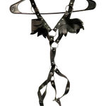 Women’s‎ Goth Punk Rave Faux Leather One Piece Silver Hardware Dominatrix Black Size undefined Photo 0