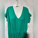 Soft Surroundings  Caspian Jersey Jumpsuit Vivid Green size Large New with tags Photo 3