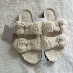 Auden Women's Jane Cream Buckle Slide Slippers Size 8 Photo 0