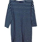 Patagonia  Women’s Sz Medium Organic Cotton Dress Striped Blue / White Photo 0