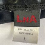 LNA  Stretchy Faux Leather Zipped Leggings Photo 5