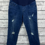 PacBreeze Maternity Jeans 🆕‎ Over Belly Slim Stretchy Pants [Size XXL] NWT Blue Photo 0