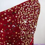 Altar'd State NEW  red sequin maxi formal‎ dress, size S Photo 10