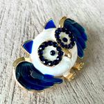 Owl with glasses brooch Photo 1