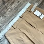 ZARA  NEW WOMAN FULL LENGTH STRAIGHT LEG FRANCOISE TAN BROWN PANTS XL NWT #181 Photo 9