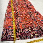 Anthropologie Floral Maxi Red Motif Bohemian Orange Patterned Dress Sz 2P Photo 10