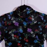 Alice + Olivia NEW Delora Turtleneck Long Sleeve Mesh Beautiful Blooms Dress 2 Photo 1