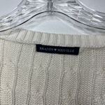 Brandy Melville Cream Cable Knit V-Neck Sweater Soft Cozy Classic Knitwear Baisc Photo 3
