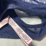 Victoria's Secret Victoria’s Secret T-Shirt Push-Up Bra 32D Navy Blue Lace Back Front Close Photo 2