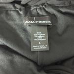 MODA INTERNATIONAL Vintage Y2K Black Edgy Stretchy Ruched Midi Halter Dress Size 4 Photo 7